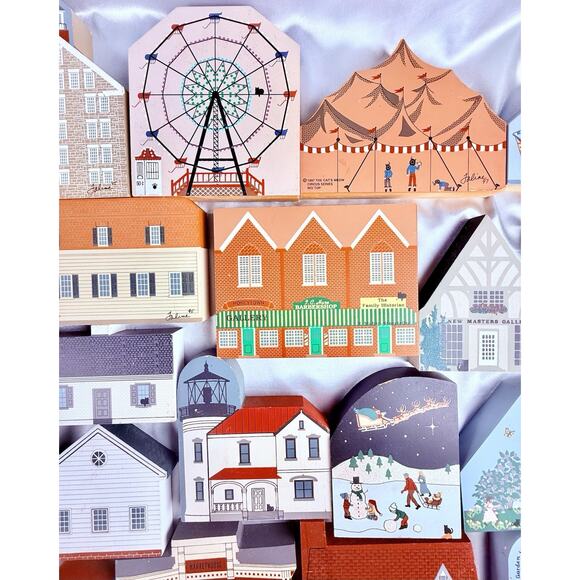 Rare Huge Lot 47 Cat’s Meow Village Signed Faline 1987–1997 Civil War Series - Picture 4 of 15